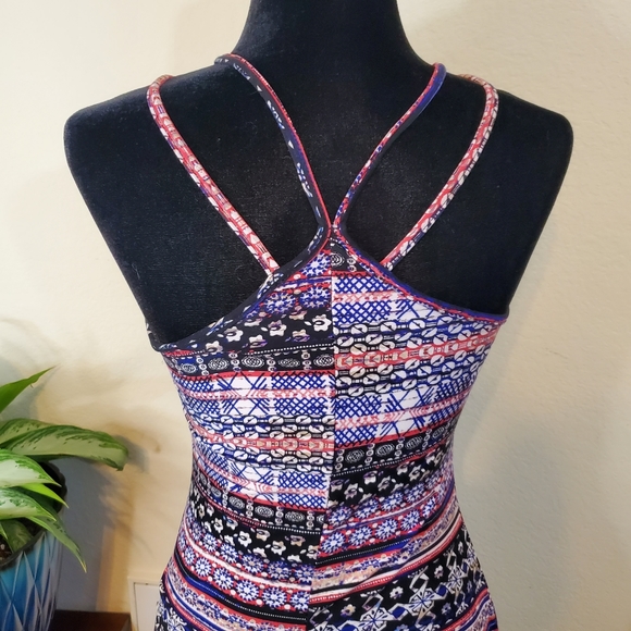 Mudd Multi-colored Juniors  Summer Dress, Purple, Blue, White, XS - Picture 5 of 15